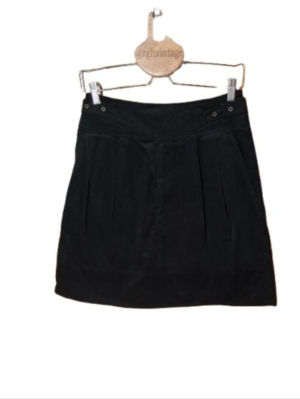 Jack Corduroy Mini Skirt Size 4 Cotton Black Minimalist/Street Style/Indie Style